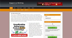 Desktop Screenshot of expertinbetting.com